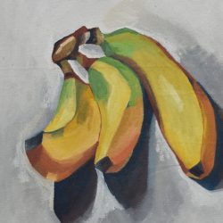 Bodegón de bananos painting