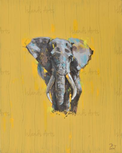 El elefante de la sabiduria painting